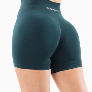 Alphalete Deep Teal Bike Shorts